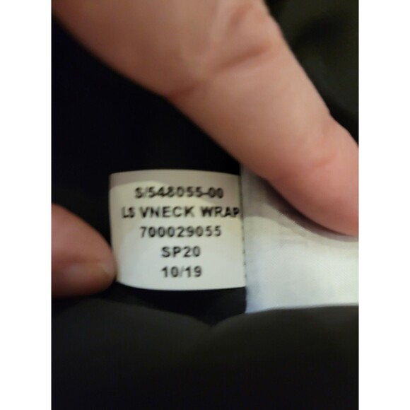 Banana Republic Size 8 Floral Maxi Wrap Dress Hi-low Long Sleeve Dark Fairy - Picture 16 of 16